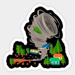 Awesome Tornado Severe Weather Storm Chasers Sticker